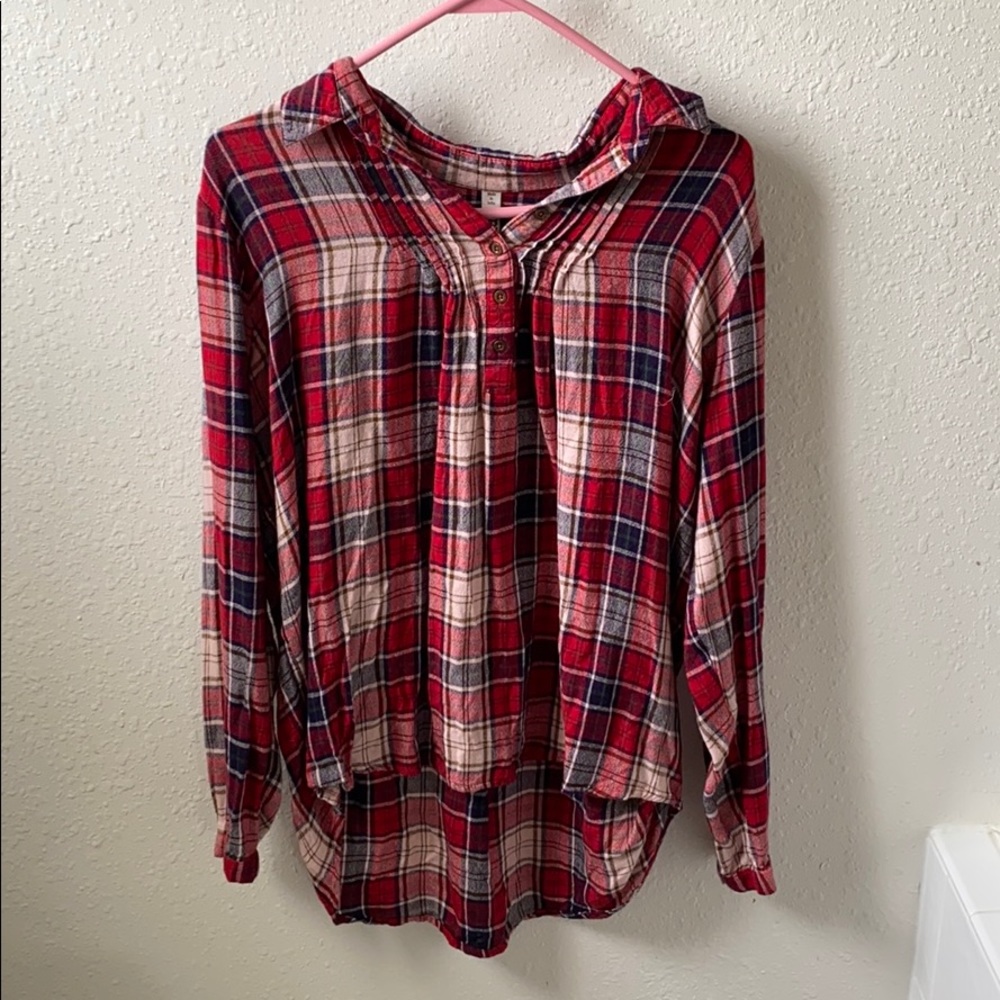 Flannel tunic